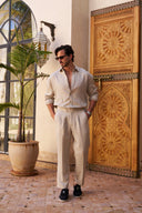 Table for Two Linen Shirt - Beige