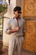 Table for Two Linen Shirt - Beige
