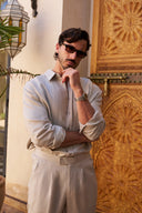 Table for Two Linen Shirt - Beige