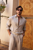 Table for Two Linen Shirt - Beige