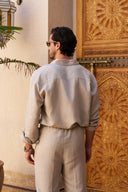 Table for Two Linen Shirt - Beige