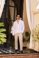 Table for Two Linen Shirt - White