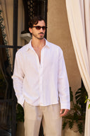 Table for Two Linen Shirt - White