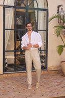 Table for Two Linen Shirt - White