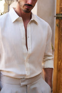 Table for Two Linen Shirt - Cream