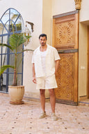 Seersucker Short - White