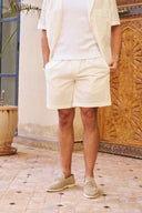 Seersucker Short - White